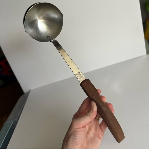 Cutco Other - Vintage Cutco‎ #15 Stainless Steel Soup Ladle Wood Handle USA Made Utensil